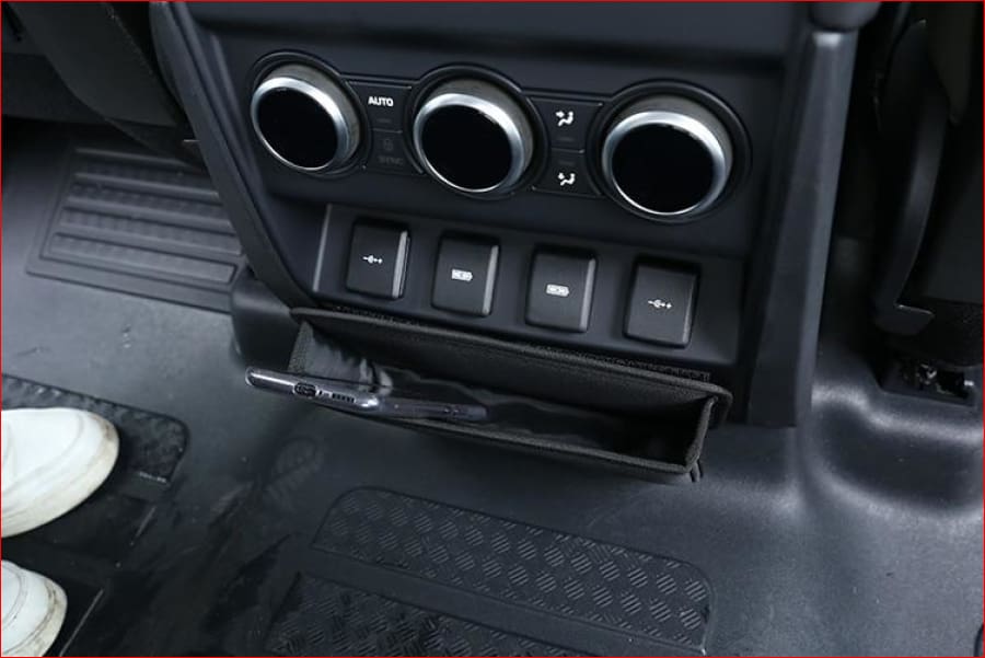 For Land Rover Defender 110 130 2020 Black Cloth Material Glove Box Storage Bag Storage Under Rear