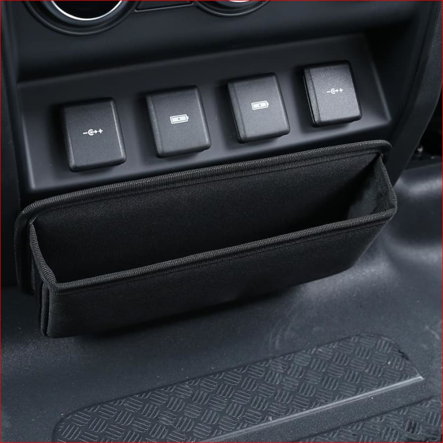 For Land Rover Defender 110 130 2020 Black Cloth Material Glove Box Storage Bag Storage Under Rear