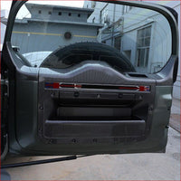 Thumbnail for For Land Rover Defender 110 20-21 Abs Carbon Fiber Car Trunk Tailgate Anti-Kick Protection Panel