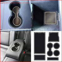 Thumbnail for For Tesla Model 3 Accessories Car Console Wrap Mat Non-Slip Gate Slot Center Protective Cup Holder