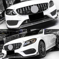 Thumbnail for W205 C200 C250 C300 C350 2015-2018 2Dr/4Dr Gt R Gtr Style Car Front Grill Grille With A Camera Hole
