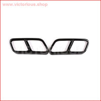 Thumbnail for Glossy Black Steel Chrome Car Exhaust Pipe Cover Trim For Mercedes Benz S Class Car