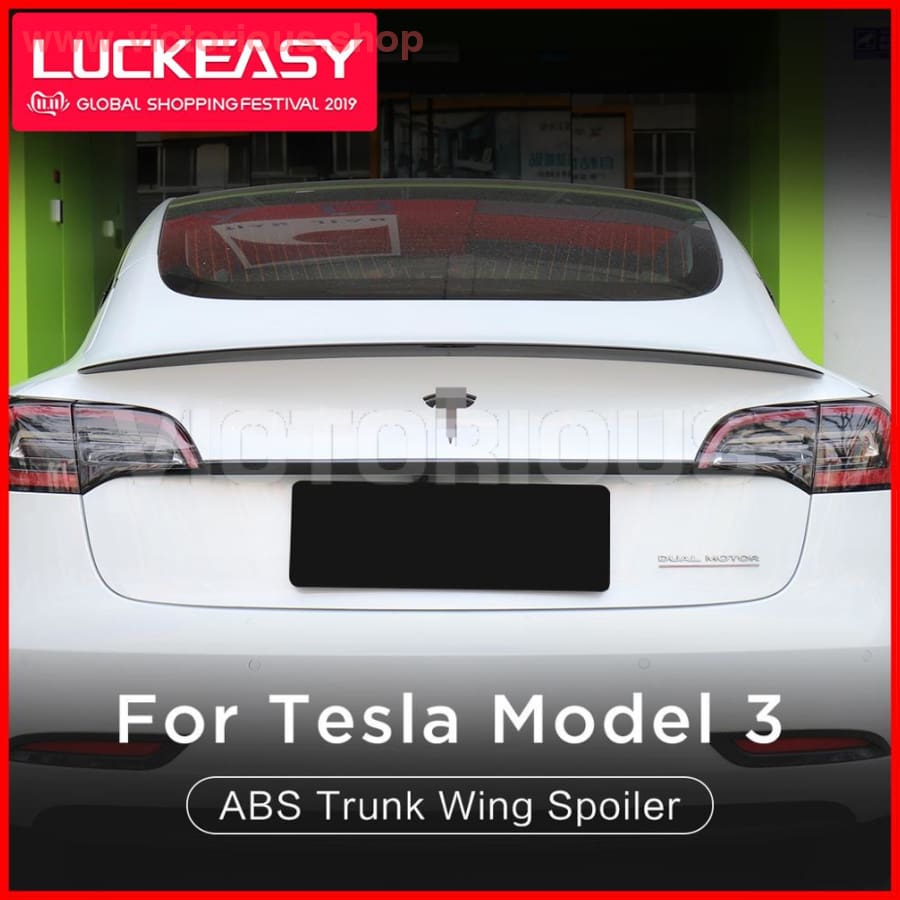 High Performance Version Car Abs Trunk Wing Spoiler For Tesla Model 3 2017-2019 Coupe Performance