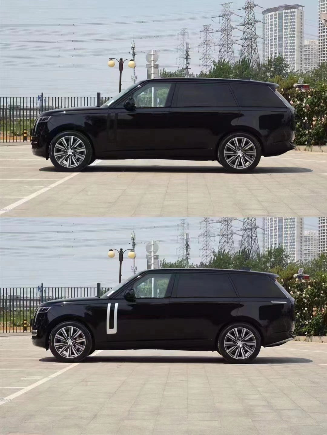 Gloss Black Exterior Pack – Replacement Pattern Kit for Range Rover Vo ...