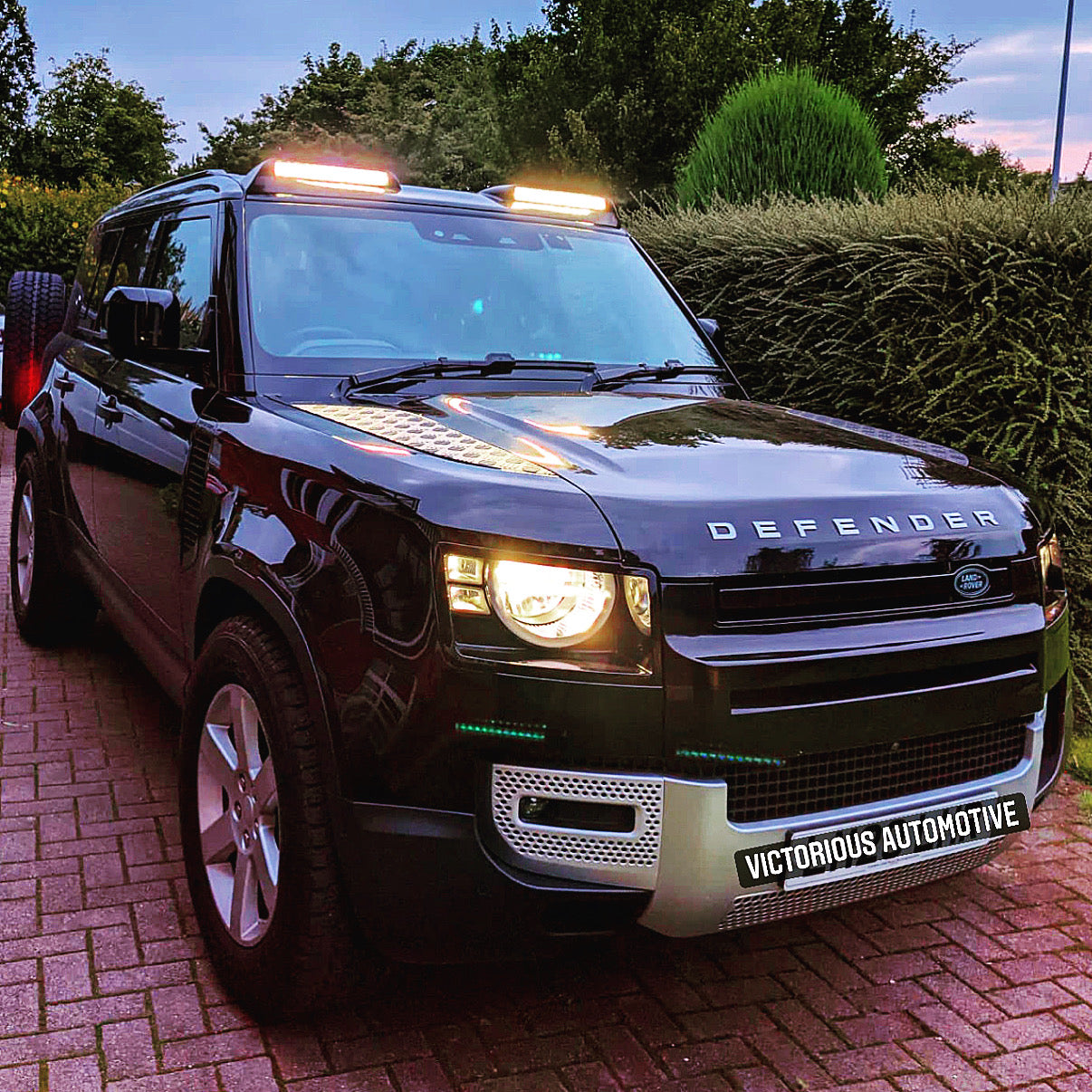 Carbon Fibre LED Roof Light Pod for Land Rover Defender L663 2020 Mode ...