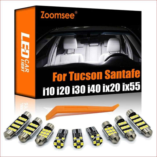 ZIYO 14-Piece LED Interior Light Kit For Hyundai I40 (2011-2019) - 6000K White