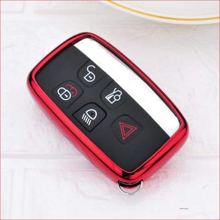 Land Rover/ Jaguar Soft Tpu Car Key Case Cover Red Car
