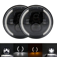 Thumbnail for Led Headlights For Land Rover Defender 40W Side Halo