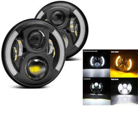 Thumbnail for Led Headlights For Land Rover Defender 50W Black