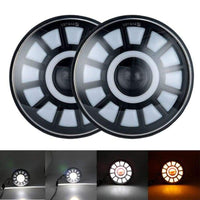 Thumbnail for Led Headlights For Land Rover Defender 60W Black