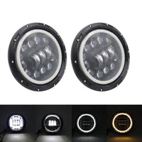 Thumbnail for Led Headlights For Land Rover Defender 90W Halo