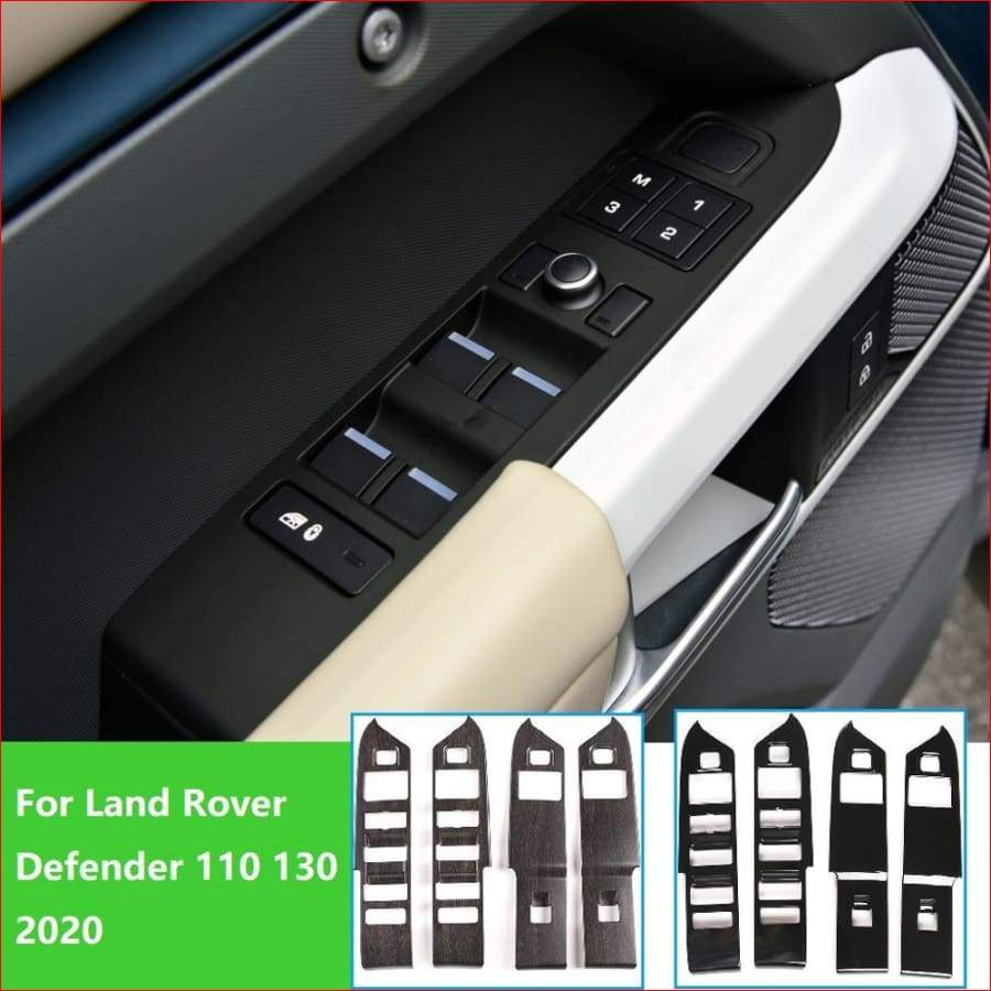 Lhd Abs Black Inner Window Lifter Switch Trim For Land Rover Defender 110 2020 Car