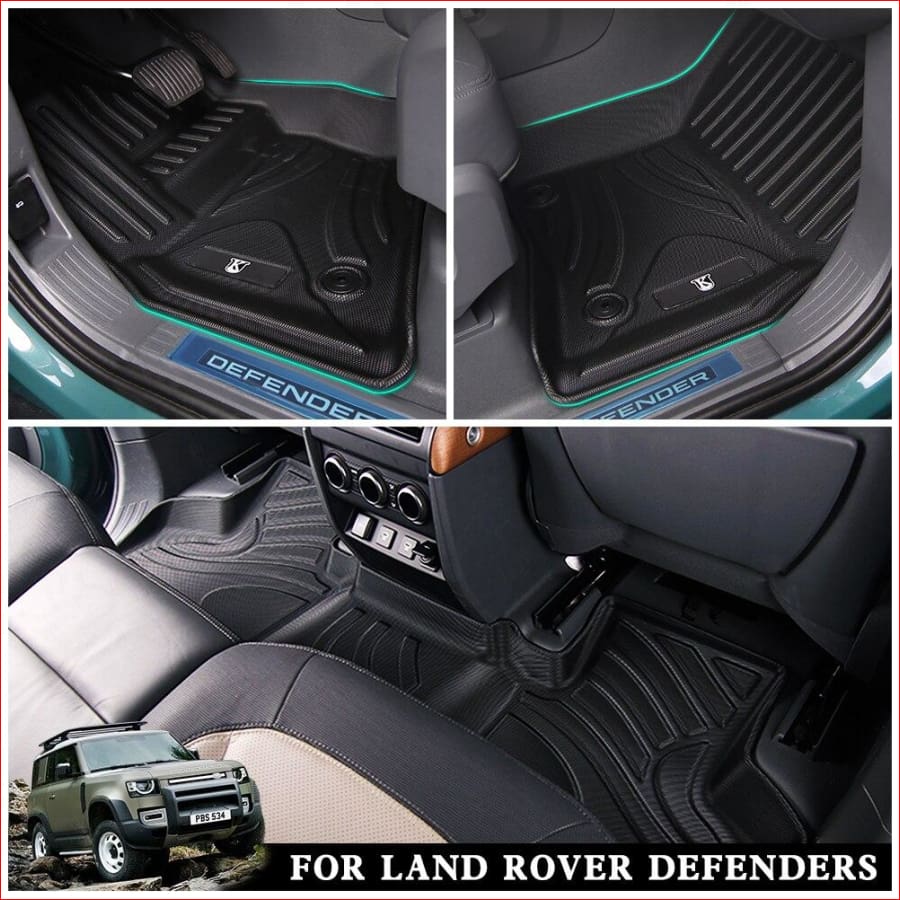 Lhd Perfect Fit Custom All Weather Rubber Floor Mats For Land Rover Defender 110 2020 Car