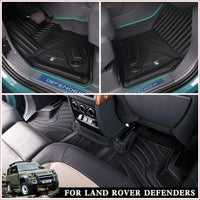 Thumbnail for Lhd Perfect Fit Custom All Weather Rubber Floor Mats For Land Rover Defender 110 2020 Car