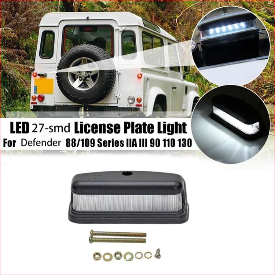 License Plate Light - 3W Led Replacement Bulbs For Land Rover Defender 90/110 1990-2016 White Rear
