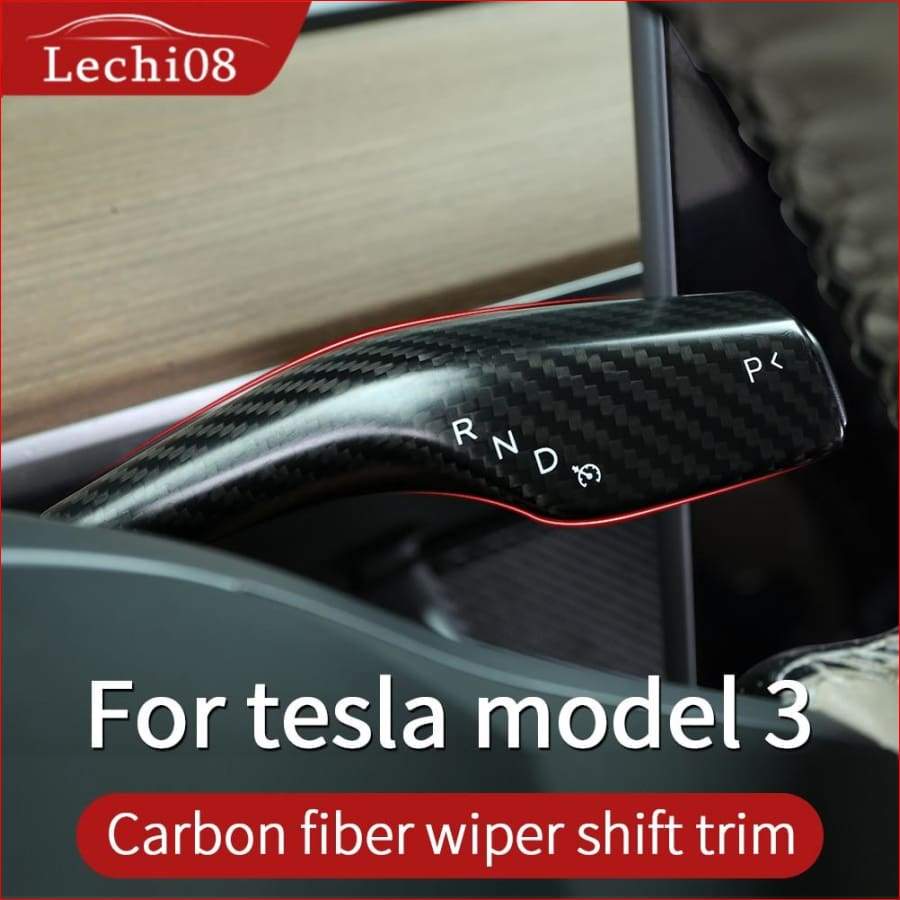 Matte Carbon Indicator/ Wiper Stalks For Tesla Model 3. Car