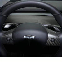 Thumbnail for Matte Carbon Indicator/ Wiper Stalks For Tesla Model 3. Car