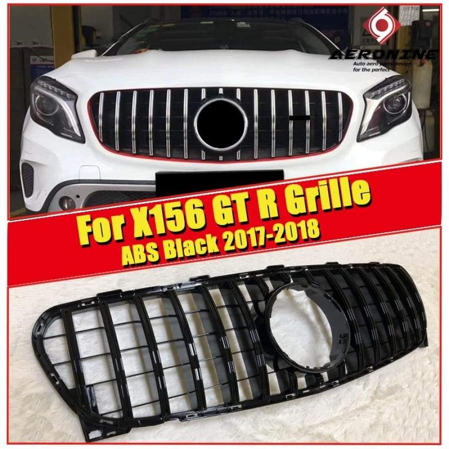 Mercedes X156 Sports Grille Grill Abs Glossy Black Without Sign Gla Class Gla180 200 250 Gla45 Look