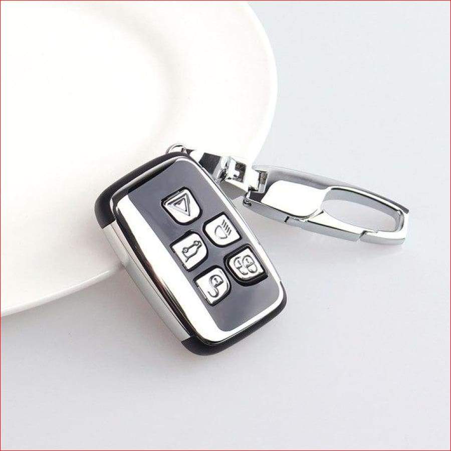 Abs Full Key Case For Xfl Xe F-Pace Xel Xjl Land Rover Range Sliver With Buckle Car