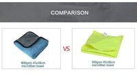 Thumbnail for 1Pc 800Gsm 45X38Cm Microfiber Car Cleaning Cloth Super Thick Plush Microfibre Detailing Wax