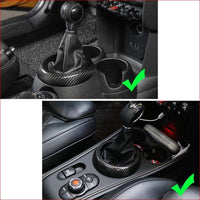 Thumbnail for Mini Carbon Fiber Accessories Gear Shift Panel Cover Decoration Sticker For Bmw Mini Cooper S F54