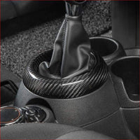 KUNGKIC Kohlefaser Auto-Schaltknauf-Abdeckung Schalthebelknauf Aufkleber Accessories Für Mini KUNGKIC Kohlefaser Auto-Schaltknauf-Abdeckung Schalthebelknauf Aufkleber Accessories Für Mini