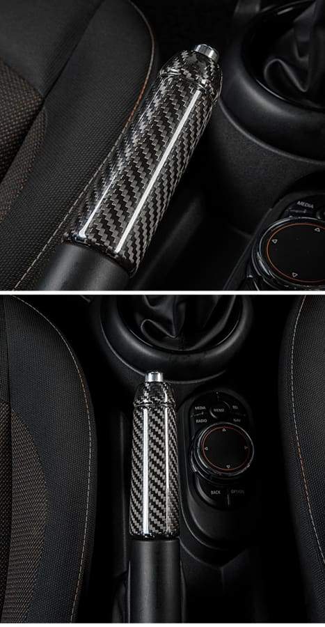 Carbon Fiber Supercharged Emblems For BMW Mini Cooper – Black Aluminum Badges