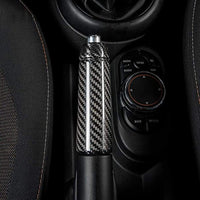 Thumbnail for Mini Carbon Fiber Hand Brake Shell Interior Trim Parking Lever Decoration Cover Styling Accessories