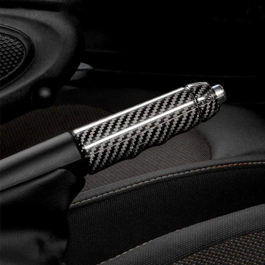 Mini Carbon Fiber Hand Brake Shell Interior Trim Parking Lever Decoration Cover Styling Accessories