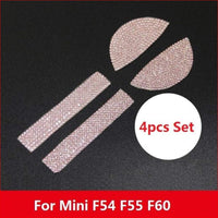 Thumbnail for Mini Interior Door Handle Sticker With Crystals For Cooper Pink Car