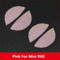 Thumbnail for Mini Interior Door Handle Sticker With Crystals For Cooper Pink R60 Car