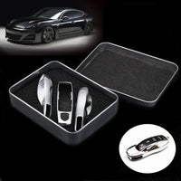 Thumbnail for Premium Porsche3Pcs Chrome Silver Remote Key Case Car