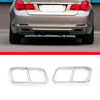 Thumbnail for For BMW 7 Series F01 2009-2014 304 Stainless Steel Car Tail Muffler Exhaust Pipe - Victorious Automotive