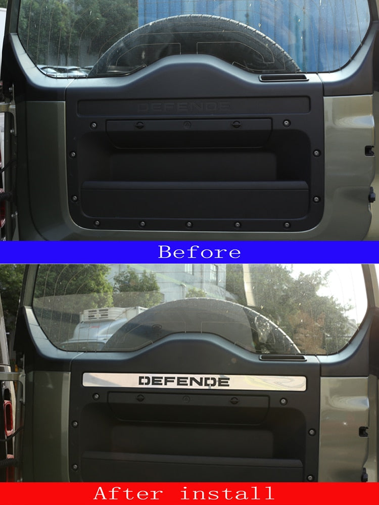 Car trunk door slot decorative panel- For Land Rover Defender L663 110 2020-2021