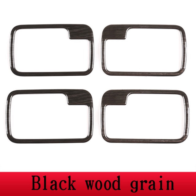 ABS chrome/Black/ wood grain Interior Door Handle Bowl Cover For Land Rover Discovery 3 04-09