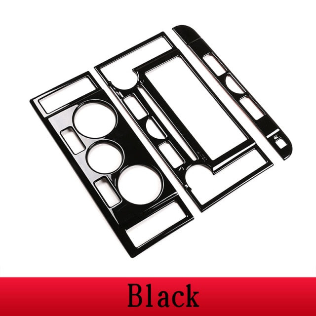 ABS Silver/Black Car Central Control Mode button Frame For Land Rover Discovery 3 LR3 04-09