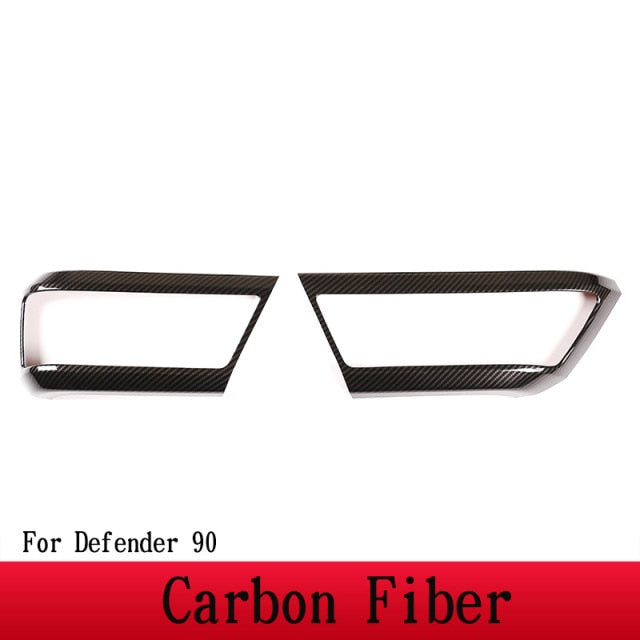 Carbon Fibre - Door Inner Handle Decorative Frame Cover - For Land Rover Defender L663  90 2020-2022