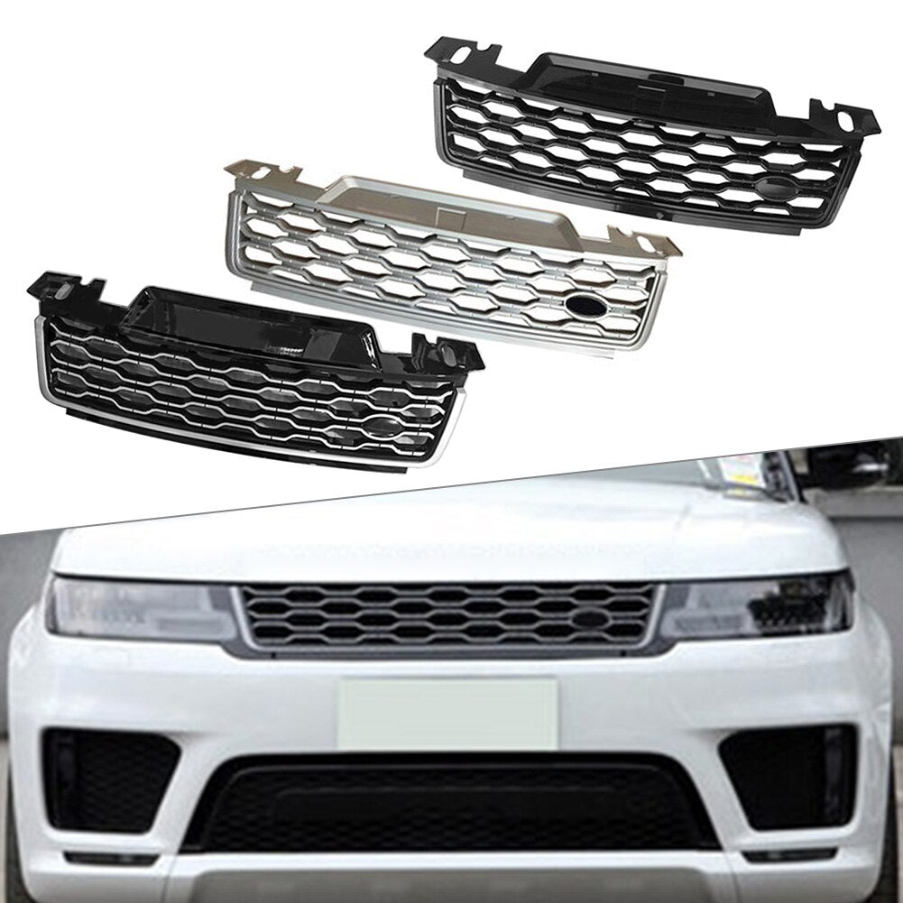 Silver and Black Range Rover Sport Grille Upgrade 2018-2022