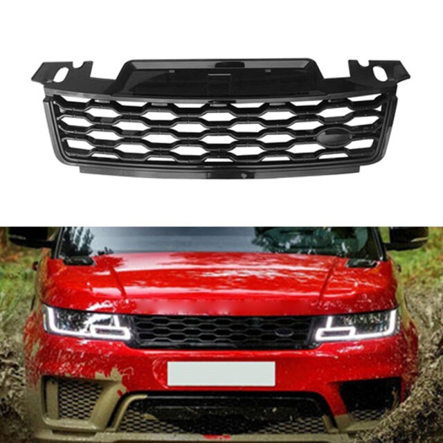 Silver and Black Range Rover Sport Grille Upgrade 2018-2022