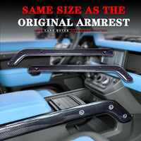 Thumbnail for Real carbon fiber/Fibre decorative strip for central control armrest for 2020+ Land Rover Defender L663