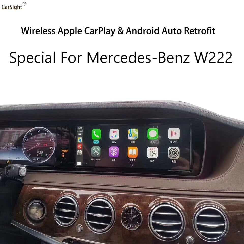 Wireless Apple CarPlay For Mercedes W222 S Class Car Play and Android Auto