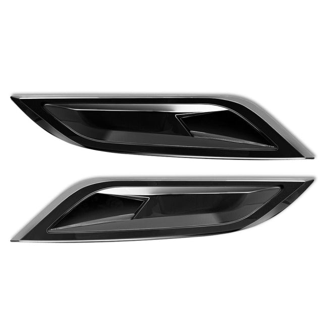 High Gloss black Hood Bonnet Vents For Land Rover Defender 90 110 2020 2021 L663