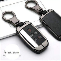 Thumbnail for Range Rover Alloy Leather Key Case Cover Black Car