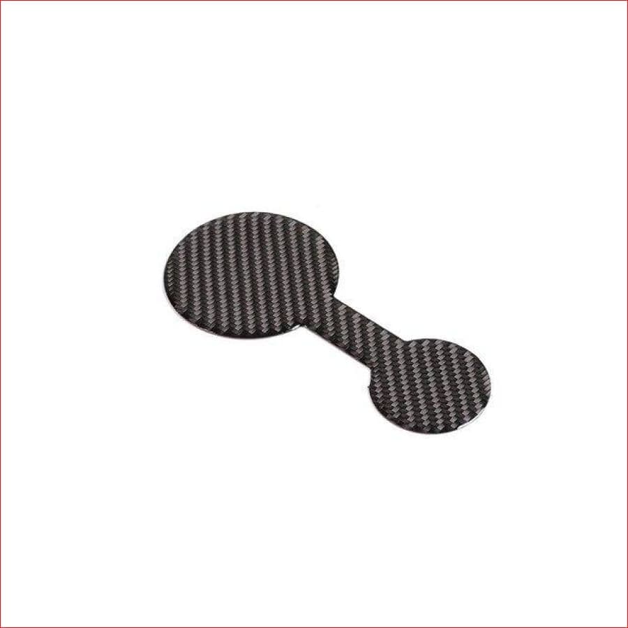 Real Carbonfiber Car Central Console Cup Holder Pad Water Coaster Interior For Range Rover