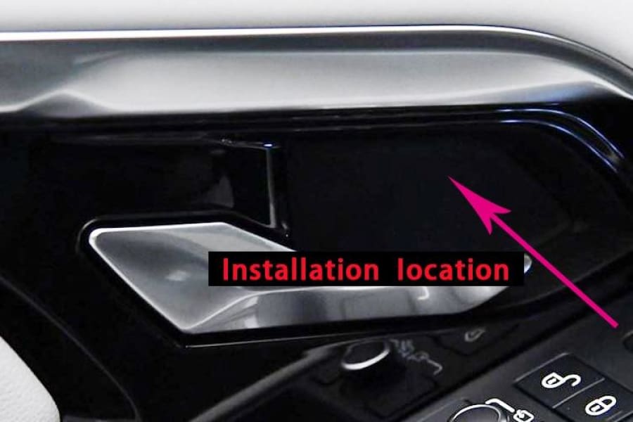 Real Carbonfiber Car Inner Door Handle Cover Catch Bowl Accessories Sticker For Range Rover