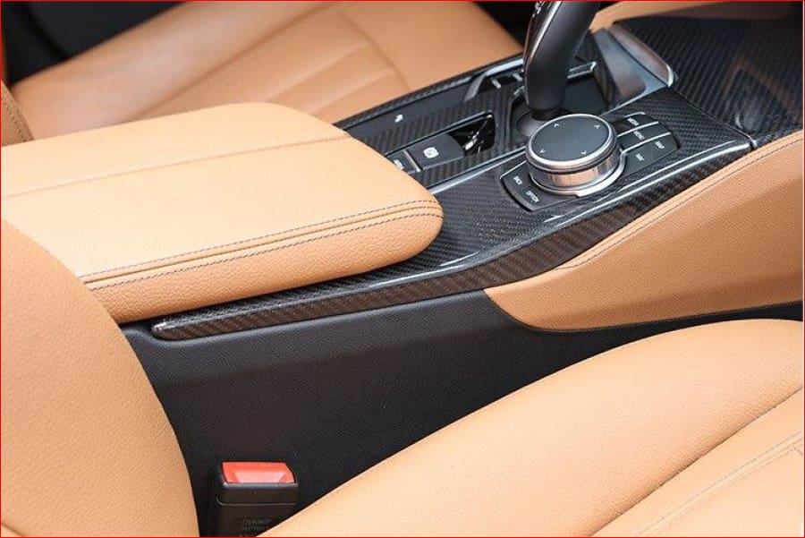 Real Carbon For Bmw 5 Series G30 528Li 530Li 540Li 2018 Car Center Console Mode Button Cover Panel