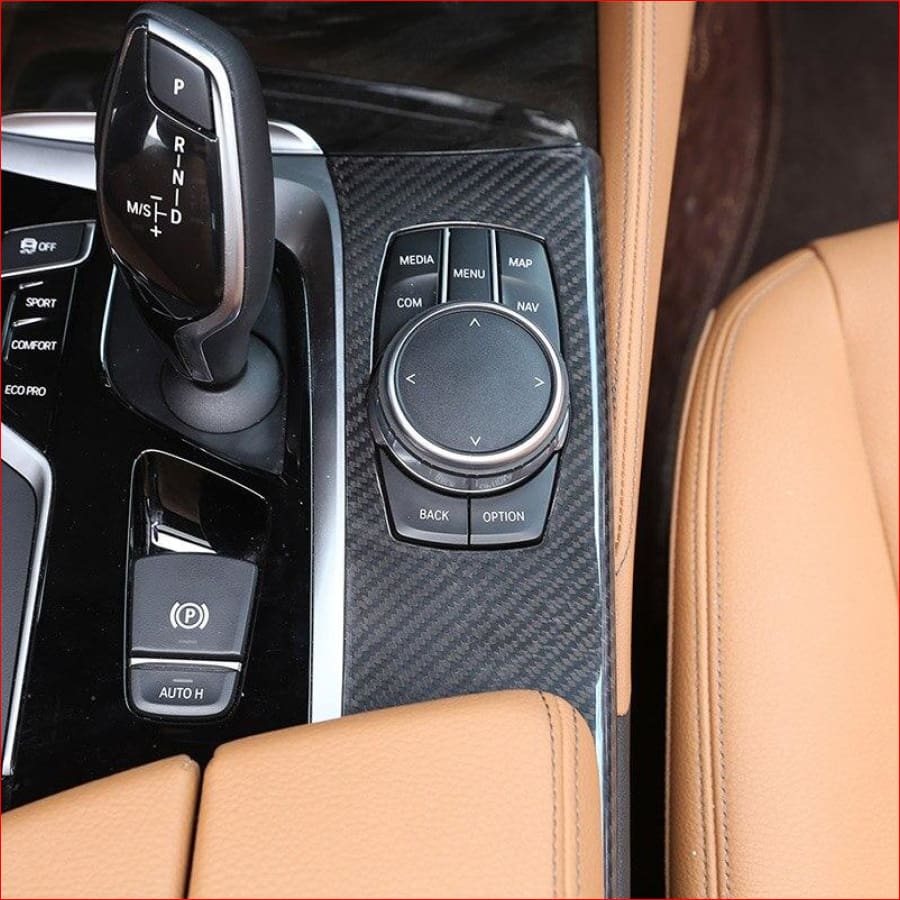 Real Carbon For Bmw 5 Series G30 528Li 530Li 540Li 2018 Car Center Console Mode Button Cover Panel