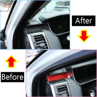 Thumbnail for Real Red Carbon Fiber Passenger Decoration Trim For Range Rover Sport Rr 2014-2019 Left Hand Drive