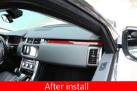 Thumbnail for Real Red Carbon Fiber Passenger Decoration Trim For Range Rover Sport Rr 2014-2019 Left Hand Drive