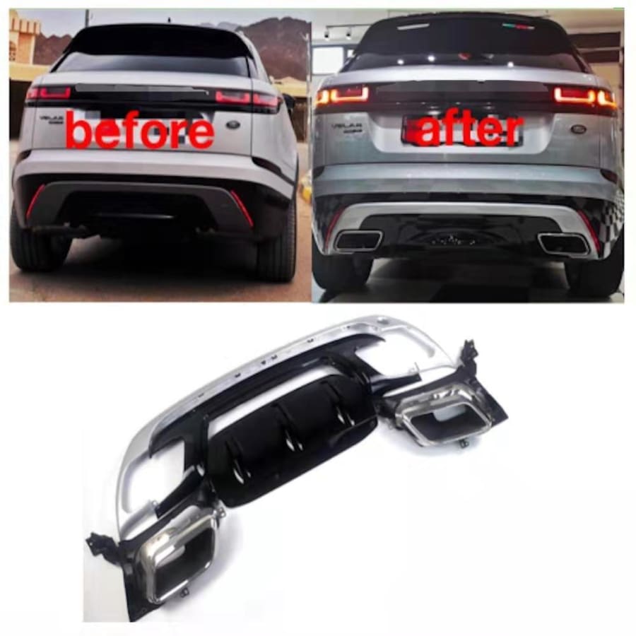 Land Rover Rear Diffuser Victorious Automotive Rear Bumper Lower Diffuser Conversion